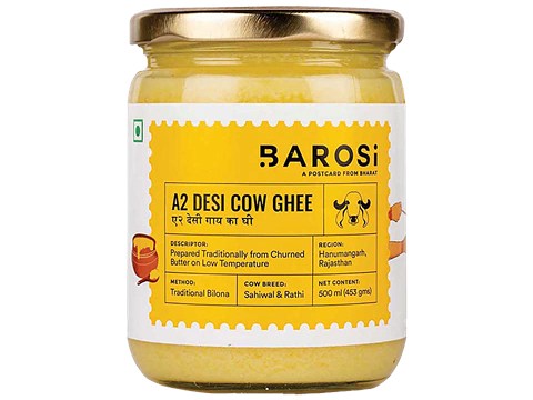 Barosi A2 Desi Cow Ghee, 500 ml