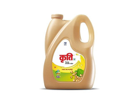Kriti Refined - Soyabean Oil, 5 L