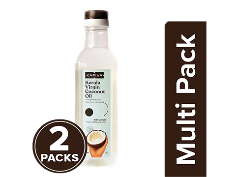 Kapiva Kerala Virgin Coconut Oil, 2 x 500 ml