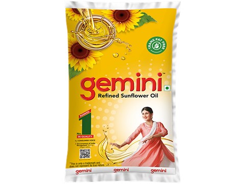 Gemini Refined Sunflower Oil, 800 g