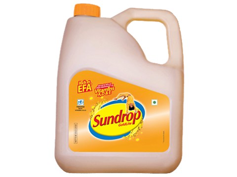 Sundrop Goldlite Corn + Sunflower Oil, 5 L