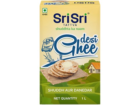 Sri Sri Tattva Desi Ghee - Pure & Granular, 1 L