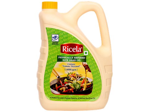 Ricela  Physically Refined - Rice Bran Oil, 5 L