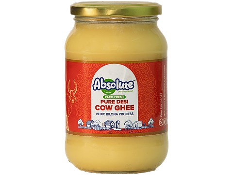Absolute Farm Fresh Pure Desi Cow Ghee, 500 ml