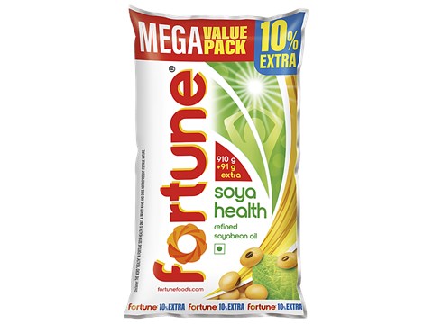 Fortune Soya Health Refined Soyabean Oil, 1 kg