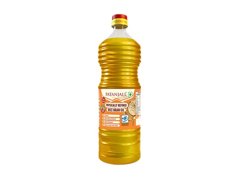Patanjali Physically Refined Rice Bran Oil, 850 g
