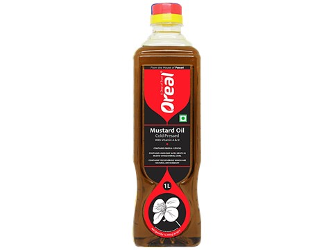 OREAL Kacchi Ghani - Mustard Oil, 1 L
