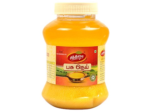 Chithirai Cow Ghee - Aromatic, Flavourful, Granular Cooking Medium, For Tempering, Frying, Baking, Grilling, 200 ml