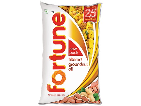 Fortune Filtered Groundnut Oil, 870 g