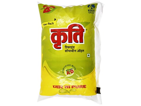Kriti Refined - Soyabean Oil, 1 L