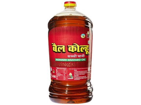 Bail Kolhu Kachi Ghani Mustard Oil, 5 L