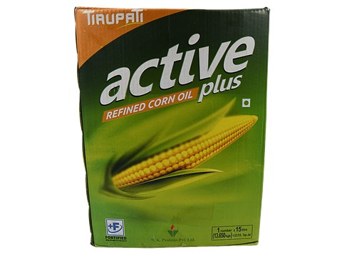 Tirupati Active Corn Oil, 15 L