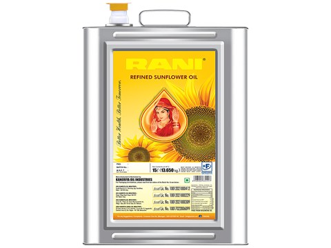 Rani  Refined Sunflower Oil, 15 L