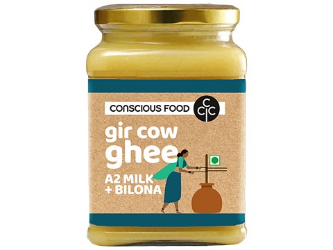 Conscious Food Gir Cow Ghee, 500 ml