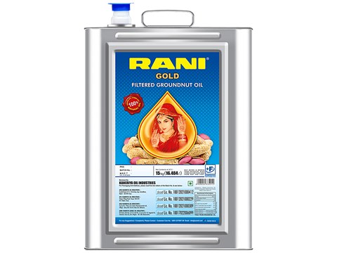 Rani  Gold Filtered Groundnut Oil, 15 kg