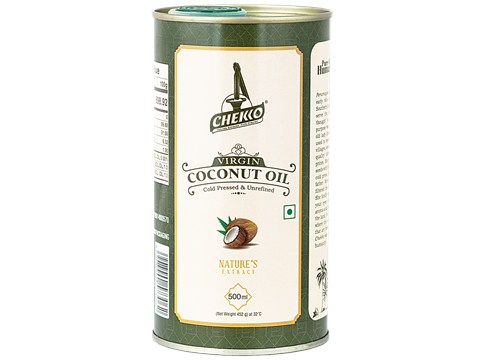 Chekko Cold Pressed Virgin Coconut Oil, 500 ml
