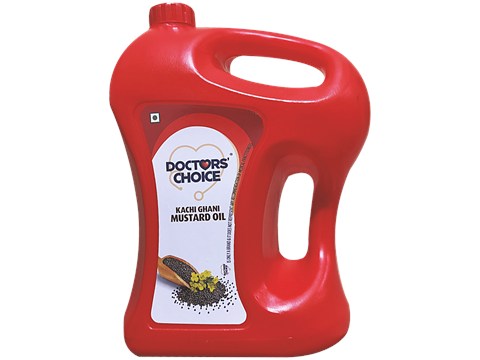 Doctors' Choice Kachi Ghani Mustard Oil, 5 L