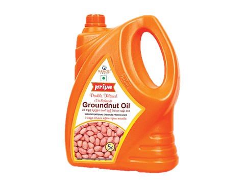 Priya Groundnut Oil, 5 L