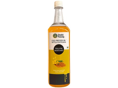 Chakki Peesing Cold Pressed Yellow Mustard Oil, 500 ml