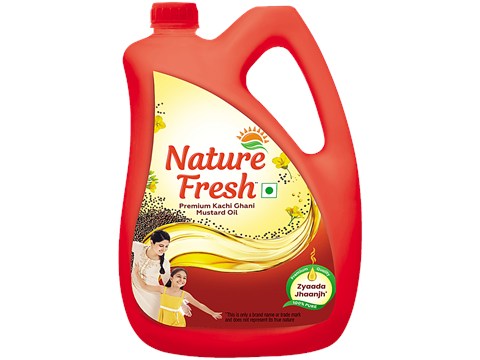Nature Fresh Premium Kachi Ghani Mustard Oil, 2 L