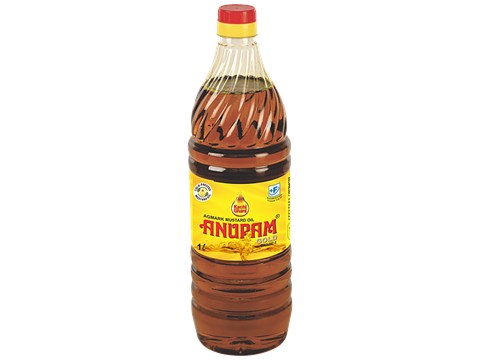 ANUPAM GOLD Agmark Mustard Oil - Pure Kacchi Ghani, Rich Aroma, 1 L