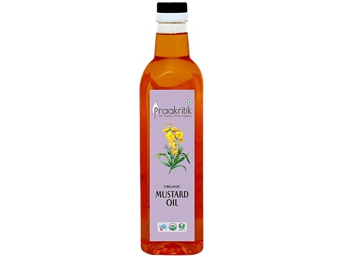 Praakritik Organic Mustard Oil, 1 L