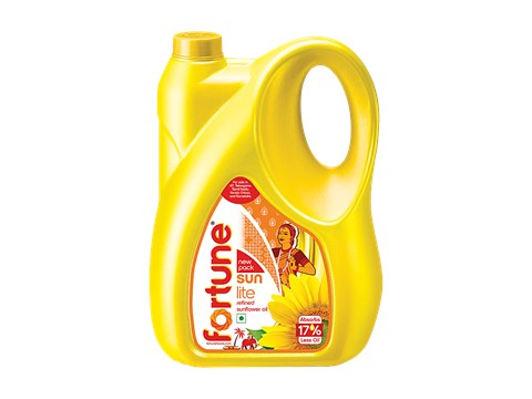 Fortune Sunlite Refined Sunflower Oil, 4.55 kg