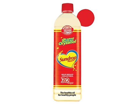 Sundrop Heart Rice Bran + Sunflower Oil, 1 L