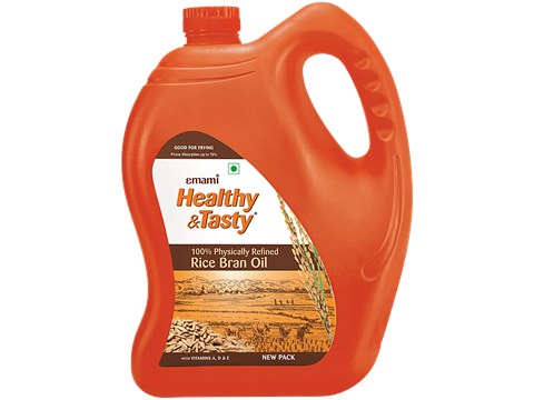 Emami Healthy & Tasty Rice Bran Oil, 4.125 kg
