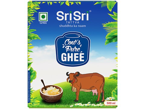 Sri Sri Tattva Cows Ghee/Tuppa, 500 ml