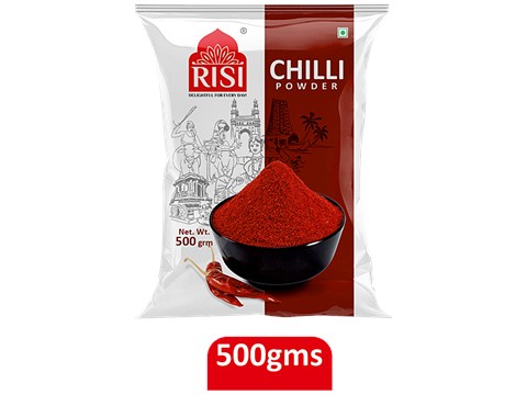Risi Spices Chilli Powder - Adds Flavour, No Preservatives, 500 g