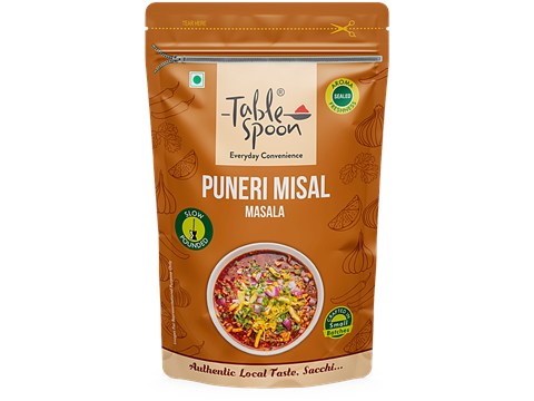 Tablespoon Puneri Misal Masala - Blend Of 23 Ingredients, Rich Aroma, Freshness Locked, 75 g