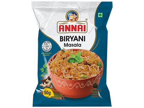 ANNAI Biryani Masala - Traditional Taste & Hygiene, 50 g