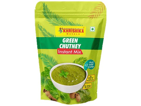 KHRISHIKA Green Chutney - Instant Mix, 80 g