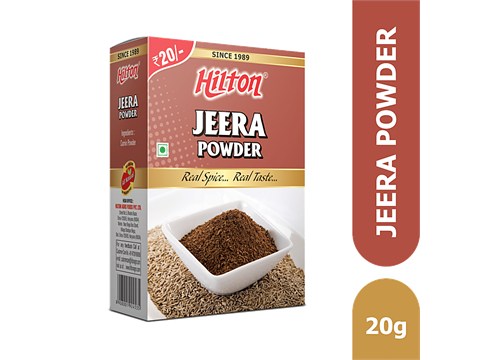 Hilton Jeera / Cumin Powder - All Natural, Fresh Ground, Aromatic Sprinkler, Enhances Taste, 20 g