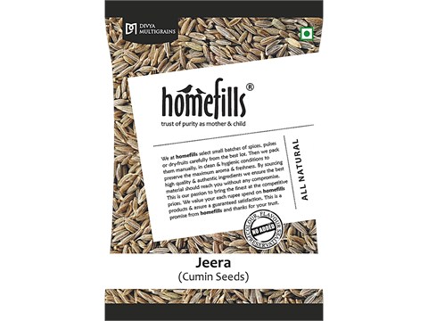 Homefills Jeera Gota/Cumin Seeds - Enhances Flavour, 100 g