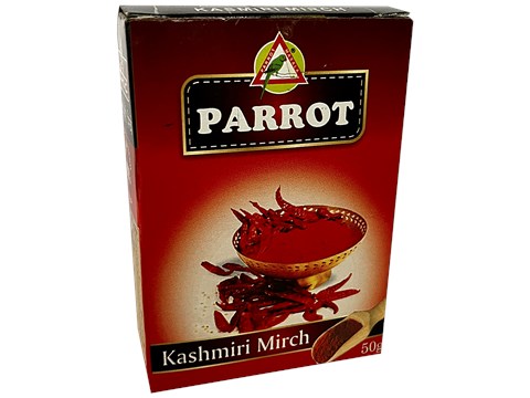 Parrot Kashmiri Mirch - Natural, Add To Curry, Sabzi & Salad, 50 g