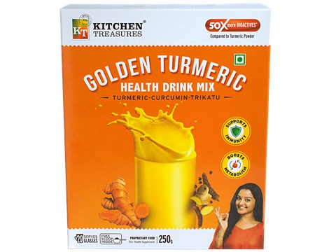 Kitchen Treasures Golden Turmeric Nutrition Drink Mix, 250 g