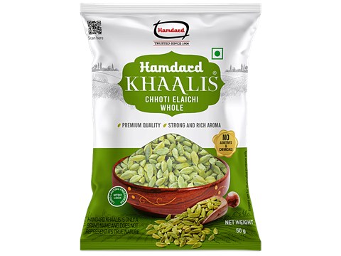 Hamdard Foods Khaalis - Chhoti Elaichi Whole, 50 g