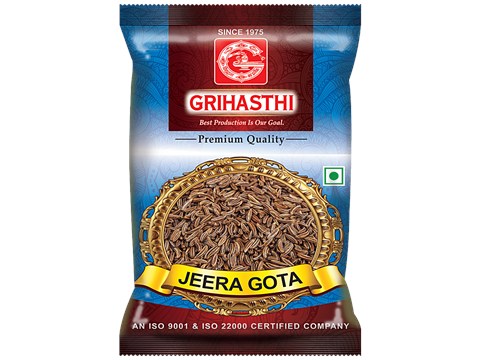 Grihasthi Jeera Gota/Whole Cumin - Premium, Natural & Pure, No Preservatives, 100 g