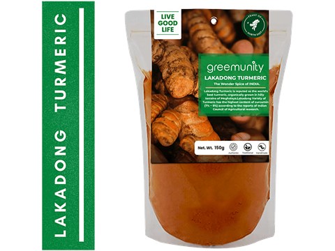 Greemunity Lakadong Turmeric, 150 g