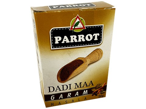 Parrot Dadi Maa Garam Masala With Authentic Indian Flavour - Natural, 50 g