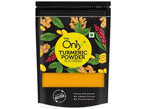 On1y Turmeric Powder - Steam Sterilized, No Added Colour & Preservative, 200 g