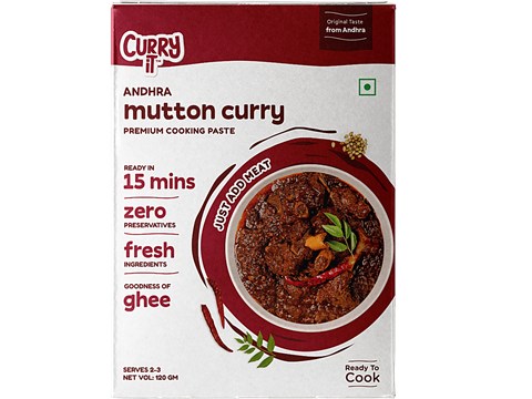 CURRYiT Andhra Mutton Curry Cooking Paste, 120 g