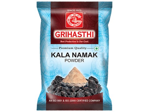 Grihasthi Kala Namak/Black Salt Powder - Premium, Natural & Pure, No Preservatives, 500 g