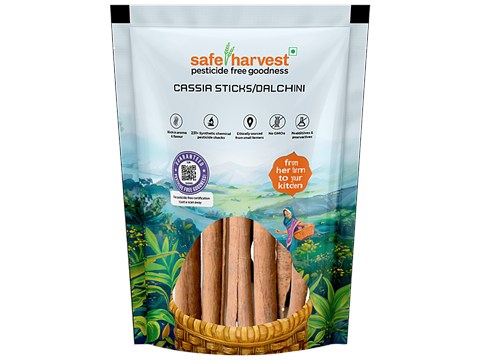 Safe Harvest Cassia Sticks/Dalchini, 50 g