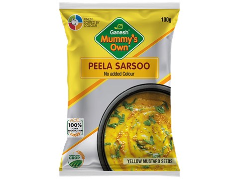 Ganesh Yellow Mustard/Peela Sarso Whole, 100 g
