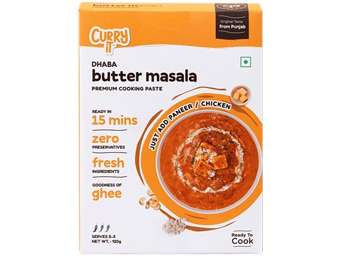 CURRYiT Dhaba Butter Masala Cooking Paste, 120 g