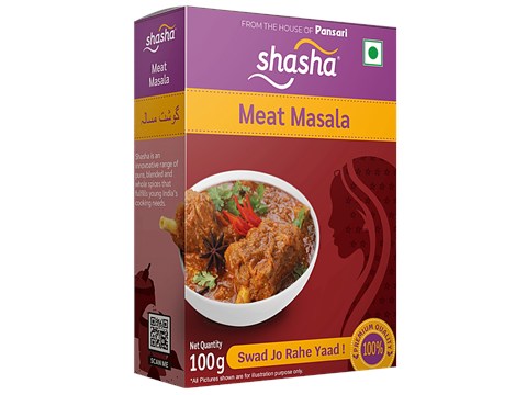 SHASHA Meat Masala - Premium Quality, Aromatic Spice Blend, For Gravies, 100 g