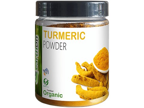 Earthon Organic Turmeric Powder/Haldi/Arisina Pudi, 250 g